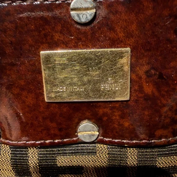 Fendi Zucca FF Mia Large Vintage